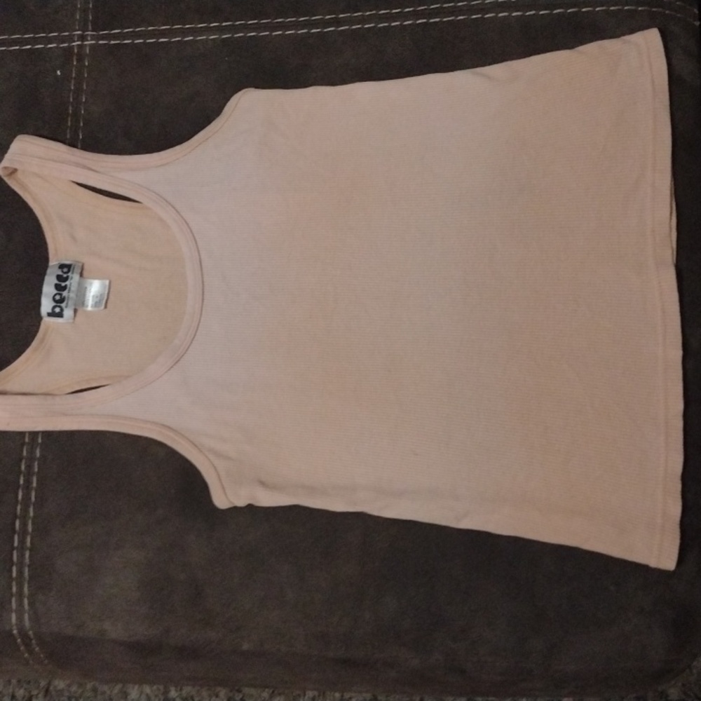 Womens Basic Peach Tank Top
